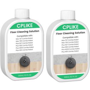 Floor Cleaning Solution Comaptible with Roomba Plus 405 Plus 505 Max 705 Combo Robots, Mopping Concentrate for 400 (4000), 500 & 700 Series, 10.1 fl oz, 2 Pack