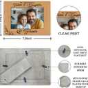 2 x Father Gift for Father's Day, Birthday, Photo Gifts Wooden Picture Frame, Father of The Bride Gift, The Love Between A Father & Daughter is Forever Photo Frame, To Assemble 4 * 6 Inches Photo