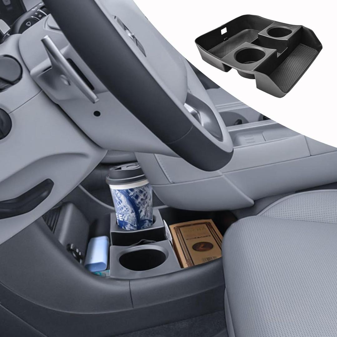 RUNROAD Center Console Cup Holder Compatible with 2026 Hyundai Palisade Accessories, Center Console Organizer Armrest Tray for Palisade Lower Drink Bottle Cup Holder Tray