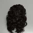 ZQIAN BEAUTY 12 Inch Dark Brown Ponytail Extension - Soft Curly Pony Tails Hair Extensions, Claw Clip Ponytail Extension, Short Synthetic Hair Pieces for Women (Color: Dark Brown)