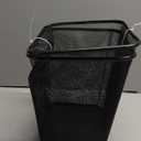 Zuvo Square Mesh Waste Wastebasket Pack of 2 | Lightweight Waste Metal Basket Garbage Can | Metal Trash Bin Ideal for Kitchen Home Office Dorm Living Desk Bedroom, (16 Quart)(Black)(10.1" X 10")