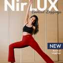 Nirlon High Waisted Bootcut Leggings for Women - NirLUX, 32"-Salsa-10 (Red)