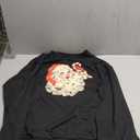 Ritatte Women Christmas Sweatshirt Retro Santa Claus Graphic Pullover Vintage Crewneck Long Sleeve Casual Xmas Holidays Tops (Large, Black)