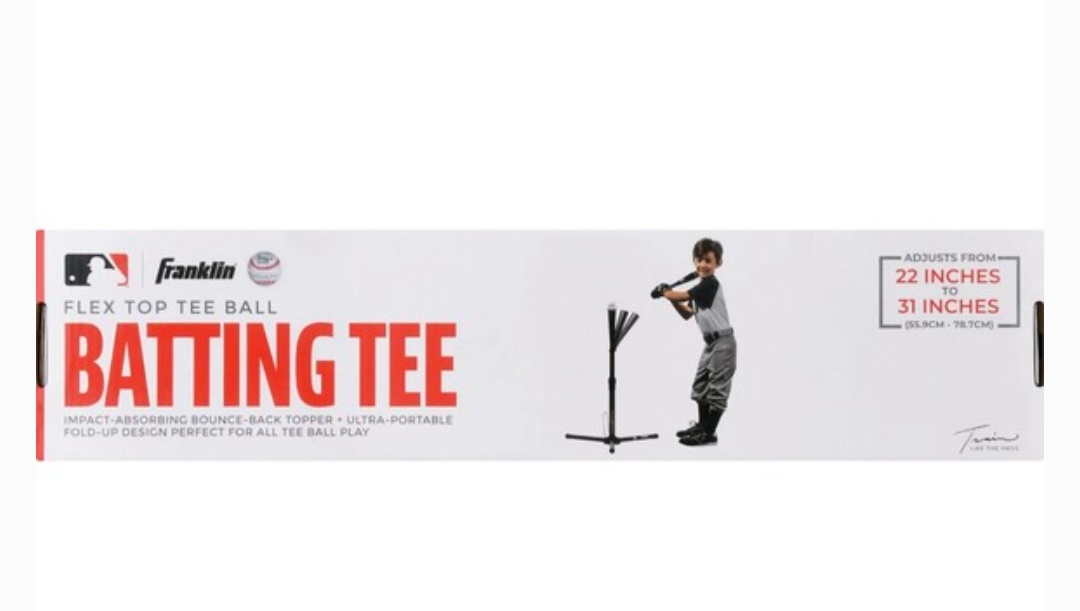 Franklin Sports Flex Top Batting Tee Ball Adjustable 22'' To 31'' Baseball