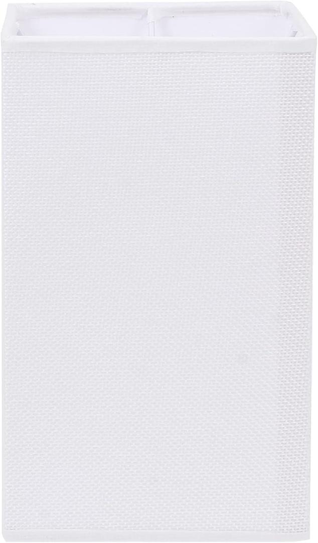 Balacoo White Linen Lamp Shade Rectangular Fabric Lamp Shade Fabric Lampshades Linen Chandelier Lamp Shades Table Light Cover