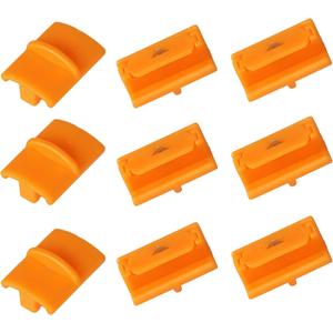 9-Pack 157400-1001 Titanium TripleTrack Blades Replacement for Fiskars SureCut & Precision Paper Trimmer | Compatible with Style, 12" Portable Craft Paper Cutter (Relace Model 196870-1005)