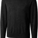 Cutter & Buck Men's Big & Tall Machine Washable Lakemont V-Neck Sweater (3X-Large Tall, Black)