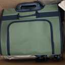 Pet Bag Carrier with Wheels, Pet Backpack with Wheels, Small Dog Carrier, cat Carrier, Detachable Wheels, Travel Bag, Pet Trolley, Soft Sided Carrier with Wheels, Foldable Carrier (Olive Green)