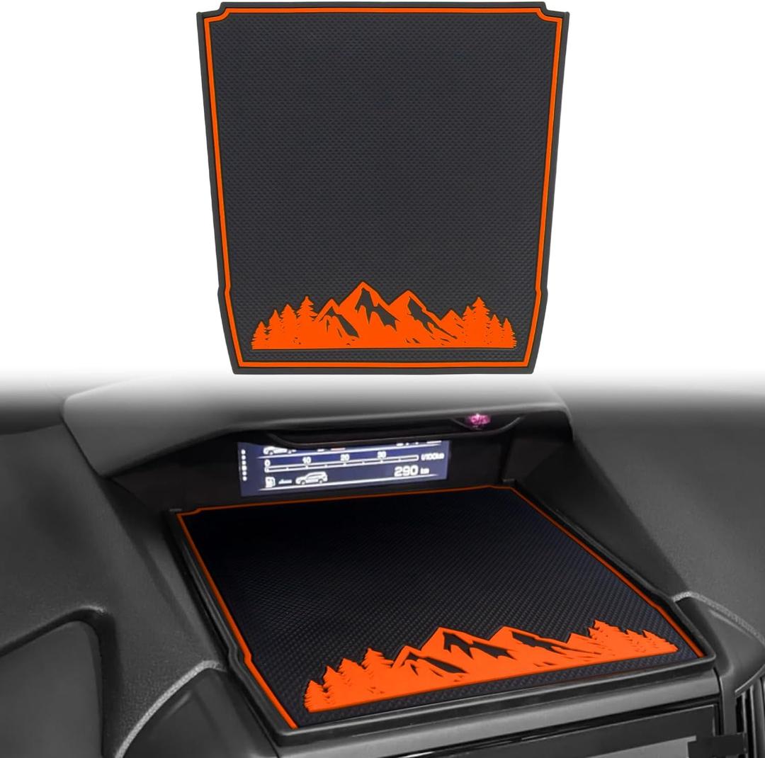 Dashboard Mats for Subaru Crosstrek Accessories 2023-2018, Forester 2019-2024, Impreza 2018-2023, Interior Non-Slip Dash Mat Pad Liner (Orange)