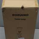 Touch Control Table Lamp with 2 USB Charging Ports, 3-Way Dimmable Bedside Nightstand Lamps, Amber Glass Shade Vintage Rural Leaf Lamp for Living Room, Bedroom, Dresser, LED Bulb Included (Bronze)