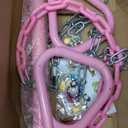 18" Pink Trapeze Swing Bar Rings 48" Heavy Duty Plastic Coated Chains Swing Set Accessories