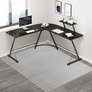 Azadx Office Chair Mat for Carpet Desk Chair Mat for Carpeted Floors Large Floor Mat for Office Chair on Low, Standard and No Pile Carpeted Floors Durable Carpet Protector Mat (46x 60'' Rectangle)
