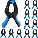 12 Pack 4inch Heavy Duty Spring Clips, Plastic Spring Clamps for Woodworking, Backdrop Stand, Pool Cover, Photography, Crafts