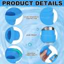 Skimmer Hose B Adapter Kit for Intex, 1 1/2 in Pool Vacuum Hose Connector with 4 Metal Clamps for Above Ground Swimming Pool Surface Skimmer Accessories