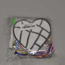 MLOLM 24 Set Valentine Heart Foil Art Craft DIY Heart Painting Art Kit Creative Paper Coloring Gift Idea for Home Art Project Activities Valentine Party Supplies