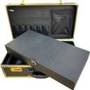 Big Space Barber Box Double Layer Barber Case Gold Color