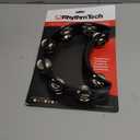 RhythmTech RT1010 Tambourine, Nickel Jingles, Black