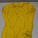 Womens Long Sleeve Turtleneck T-Shirts Casual Lightweight Slim Fit Cozy Base Layer Top (Yellow, L)