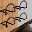 Chinpakden 4 Pack Cowboy Hat Rack - Wall Mount Cowboy Hat Holder, Western Hat Hooks for Display Wall Decor Cowboy Decor.