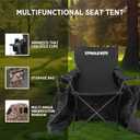 Hunting Blind,Hunting Chair Ground Blind,See Through Deer Blinds,Portable Camouflage Pop Up Blinds, Chair Blind: 1 seat
