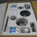 Asyko Crystal Ceiling Fan Fandelier with Lights - Modern Outdoor Fans with Remote ControlNoiseless DC Motor, Retro/Farmhouse Lighting, Dining Room Living Room (62")