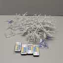 Tuanse 4 Pcs Christmas Silhouette Window Lights Christmas Snowflake Lights with Remote Control LED Lighted Snowflake Decorations Xmas for Window Wall (Warm White)