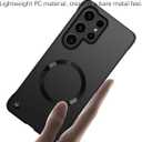 Ultra Slim Case for Samsung Galaxy S26 Ultra Case with Magnetic [Borderless - Original Touch] Matte Slim Phone Case with Mag-Safe, Anti-Fingerprint Cover for Samsung S26 Ultra 5G (Black)