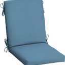 Arden Outdoor Dining Chair Cushion, 20 in x 20 in, Weather-Proof, Rain-Proof, Fade Resistant Patio Cushion for Patio, Dining, or Rocking Chairs 20 x 20, French Blue Texture