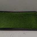 Ottomanson Artificial Grass Puppy Potty Training Pad with Tray, 15" x 30" Reusable Pee Pad for Small Pets and Dogs