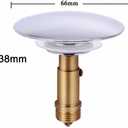 TOPBATHY Copper Basin Plug 2.7 Inch Practical Bathtub Drain Stopper Water Hole Plug for Home Bathroom Kitchen Laundry Use