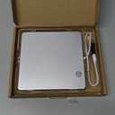 External USB C CD DVD Drive,Portable USB 3.0 and Type-C Smart Touch Button Slot-in CD DVD Burner Player Writer for Desktop Laptop/Mac/MacBook Pro/Air/Windows XP/7/8/10 Mac OS (Silver)