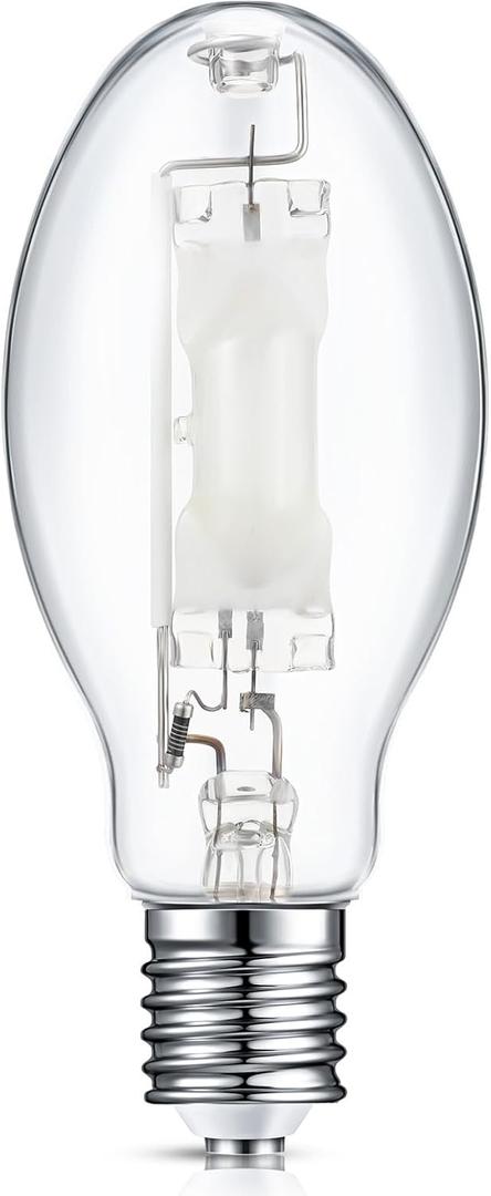 1 Pc 250 Watts Lighting Metal Halide Lamp MH400/U/MOG 36000 Lumen 4000K Outdoor Light Bulb 12, 000 Hour Span Life Mogul Base (E39) ED28 High Intensity Discharge Metal Halide Bulb