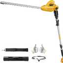 Pole Hedge Trimmer for Dewalt 20V Battery, Pole Trimmer with 135°Adjustable Head, Sectional Extension Pole with 16 FT Reach, 16-Inch Dual-Action Blade【Battery Not Included】