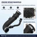 13717627502 7627502 Air Intake Hose Duct Pipe Compatible with Mini Cooper S 2010-2015 Mini Cooper S Countryman Paceman R55 R56 R57 R58 R59 R60 R61 N18 1.6L Engine OEM 13717599226