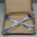 4 Pack - 16 inch Black Hidden L Shelf Bracket (1/5 Inch Thicked) Iron Floating Shelf Brackets Rustic Industrial Metal Brackets for Shelf Support