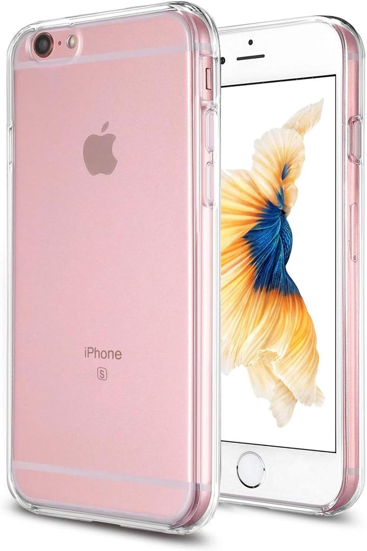 TENOC Phone Case Compatible with iPhone 6 Plus & iPhone 6s Plus, Clear Case Shockproof Protective Bumper Slim Cover for 5.5 Inch