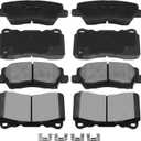 AUTOMUTO 8PCS Front & Rear Ceramic/Semi-Metallic Disc Brake Pads Set D1050 D1659 For Cadillac ATS 2013-2016,For Cadillac CTS 2014-2016
