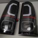 LED Tail Lights Assembly Compatible with1997-2003 Ford F150,1999-2007 Ford F250 F350 Superduty Driver and Passenger Side, Black Housing Clear Lens