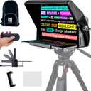 iLight PRO 12" Autocue teleprompter iPad Tablet - Kit teleprompter for Video with Remote Control, APP & Carry Bag, Beam Splitter Prompter DSLR, iPhone, APP for Apple Android Mac Win