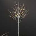 LIGHTSHARE 4 Feet Birch Tree, 48 LED Lights, Warm White, for Home, Festival, Party, and Christmas Decoration, Indoor and Outdoor Use