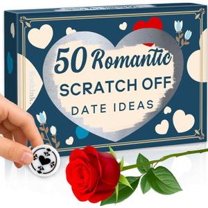 QUOKKA 50 Date Night Ideas  50 Scratch-Off Romantic Couple Gifts  Unique Couples Game to Strengthen Connection, Make Every Week an Adventure  Birthday Wedding for Him Her (Set 2)