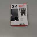 2 Pack Under Armour Men's Multi-Pack Performance Tech Long-Leg Boxer Brief, 9" Inseam, All-Day Comfort (Black (001)/Black) XS