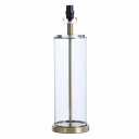 Style Craft Mix& Match Lamp Base, Soft Brass and Glass Table Lamp Large Size
