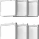 Solatec Plug-in Led Night Light with Auto Dusk to Dawn Sensor,Adjustable Brightness and Color, Warm White,Cool White Lights for Bathroom,Hallway,Bedroom, Kids Room, Kitchen, Stairway, 6 Pack