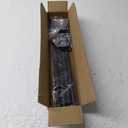 GXOACKJ Black Curtain Rods for Windows 28 to 60 inch, 5/8 inch Adjustable Wrap Around Blackout Curtain Rods for Bedroom & Outdoor