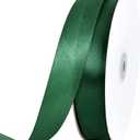 TONIFUL 1 Inch x 100yds Christmas Green Satin Ribbon, Thin Solid Color Satin Ribbon for Gift Wrapping, Crafts, Hair Bows Making, Wedding Party Decoration, Invitation Cards, Floral Bouquets, Christmas
