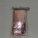 Z Fold 6 Case Compatible for Samsung Galaxy Z Fold6 5G Cell Phone Case with Kickstand, PU Leather, Clear View Mirror Flip Cover Shockproof Protective Cover for Samsung Z Fold 6 5G 7.6-inch (Rose Gold)