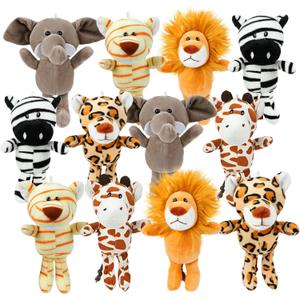 Small Stuffed Animals Bulk, 12 Pieces Cute Plushies, 6 Inch Mini Forest Animal Plush Toys, Treasure Box Toys for Classroom, Party Favors for Kids, Baby Shower Decorations