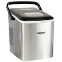 Igloo Automatic Self-Cleaning Portable Electric Countertop Ice Maker Machine with Handle, 26 Pounds in 24 Hours, 9 Ice Cubes Ready in 7 Minutes, with Ice Scoop and Basket, Stainless Steel