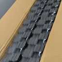 PRAISUN 0.56" Rubber Top Gym Flooring, Heavy Duty Interlocking Gym Mats for Home Gym, Non-Slip Workout Mat, 24 x 24in Large Gym Floor Mat, Protect Floors from Weights & Equipment, 48 Sq Ft, Black/Grey